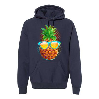 Funny Cool Summertime Pineapple Premium Hoodie