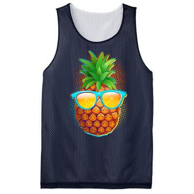 Funny Cool Summertime Pineapple Mesh Reversible Basketball Jersey Tank