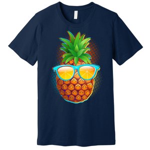 Funny Cool Summertime Pineapple Premium T-Shirt