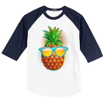 Funny Cool Summertime Pineapple Baseball Sleeve Shirt