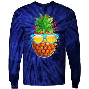 Funny Cool Summertime Pineapple Tie-Dye Long Sleeve Shirt