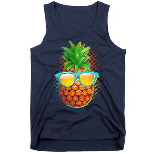 Funny Cool Summertime Pineapple Tank Top