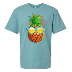 Funny Cool Summertime Pineapple Sueded Cloud Jersey T-Shirt