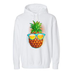 Funny Cool Summertime Pineapple Garment-Dyed Fleece Hoodie