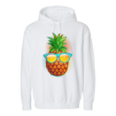 Funny Cool Summertime Pineapple Garment-Dyed Fleece Hoodie