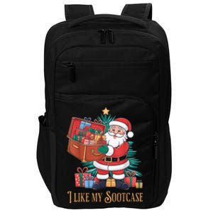 Funny Christmas Santa Claus I Like My Sootcase Viral Meme Impact Tech Backpack