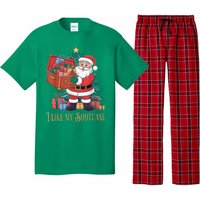 Funny Christmas Santa Claus I Like My Sootcase Viral Meme Pajama Set