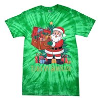 Funny Christmas Santa Claus I Like My Sootcase Viral Meme Tie-Dye T-Shirt