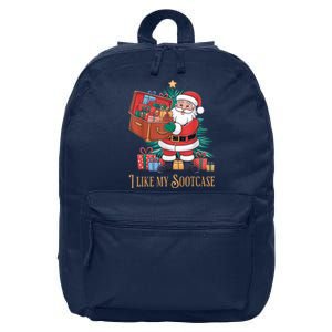 Funny Christmas Santa Claus I Like My Sootcase Viral Meme 16 in Basic Backpack