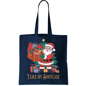 Funny Christmas Santa Claus I Like My Sootcase Viral Meme Tote Bag