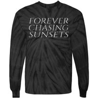 Forever Chasing Sunsets Sweat Aesthetic Summer Sweat Tie-Dye Long Sleeve Shirt