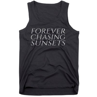 Forever Chasing Sunsets Sweat Aesthetic Summer Sweat Tank Top