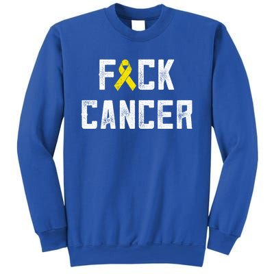 Fck Cancer Sarcoma Cancer Awareness Gift Bone Cancer Chemo Gift Sweatshirt