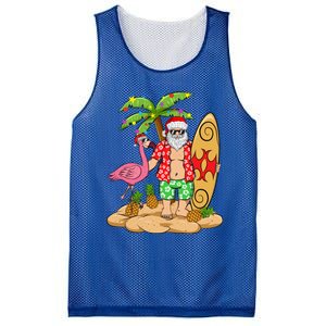 Flamingo Christmas Sweater Funny Santa Palm Tree Pineapple Gift Mesh Reversible Basketball Jersey Tank