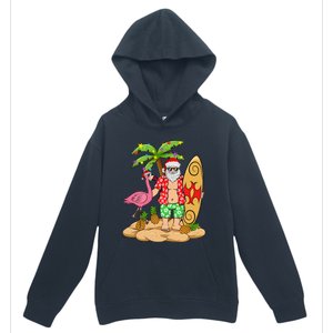 Flamingo Christmas Sweater Funny Santa Palm Tree Pineapple Gift Urban Pullover Hoodie