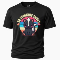 Funny Cute Skunk So Stinking Sweet Cooling Performance Crew T-Shirt