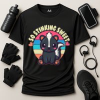 Funny Cute Skunk So Stinking Sweet Cooling Performance Crew T-Shirt