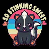 Funny Cute Skunk So Stinking Sweet Cooling Performance Crew T-Shirt
