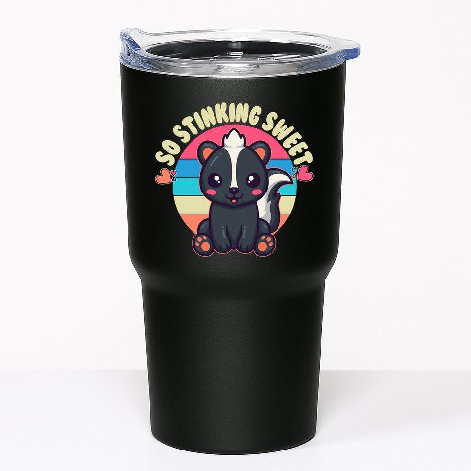 Funny Cute Skunk So Stinking Sweet Tumbler