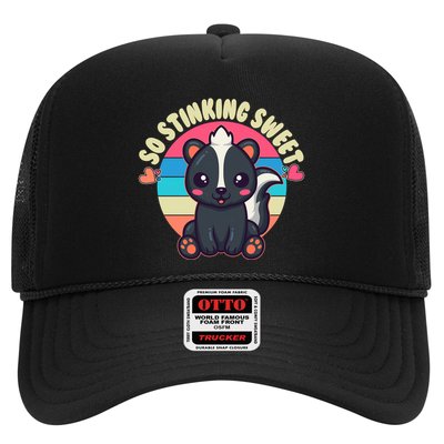 Funny Cute Skunk So Stinking Sweet Trucker Hat
