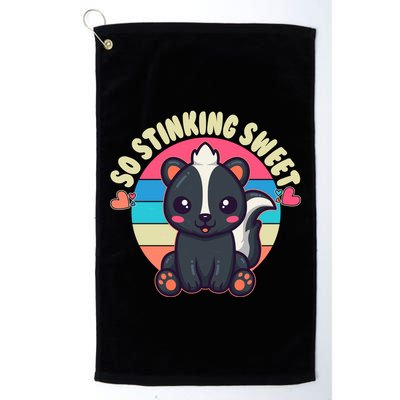 Funny Cute Skunk So Stinking Sweet Golf Towel