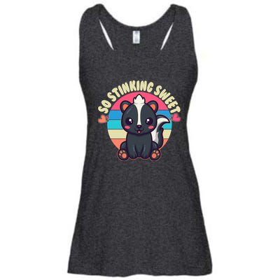 Funny Cute Skunk So Stinking Sweet Ladies Essential Flowy Tank