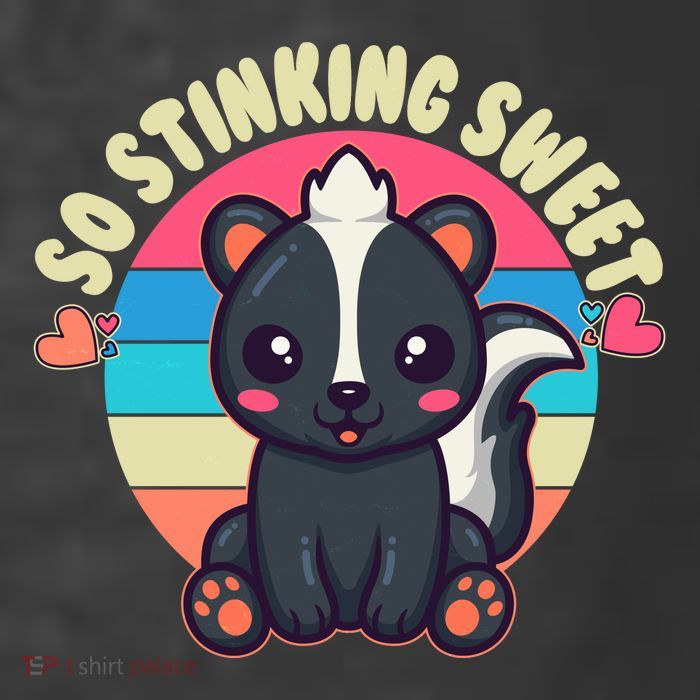 Funny Cute Skunk So Stinking Sweet Premium T-Shirt