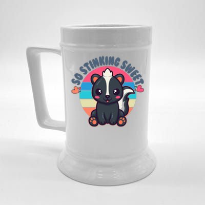 Funny Cute Skunk So Stinking Sweet Beer Stein