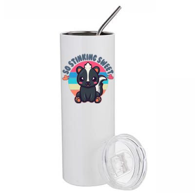 Funny Cute Skunk So Stinking Sweet Stainless Steel Tumbler