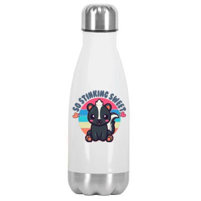 Funny Cute Skunk So Stinking Sweet Stainless Steel Insulated Water Bottle