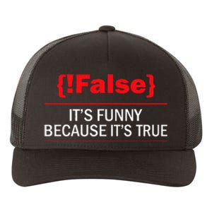 !False Computer Science Programmer Coding Software Coder Yupoong Adult 5-Panel Trucker Hat