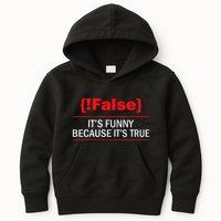!False Computer Science Programmer Coding Software Coder Kids Hoodie