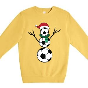 Funny Christmas Soccer Premium Crewneck Sweatshirt