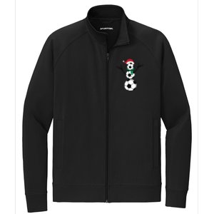 Funny Christmas Soccer Stretch Full-Zip Cadet Jacket