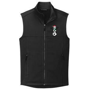 Funny Christmas Soccer Collective Smooth Fleece Vest