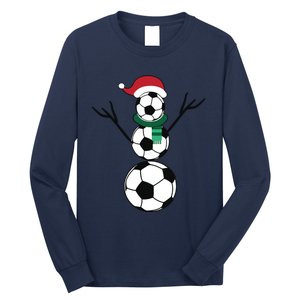 Funny Christmas Soccer Long Sleeve Shirt