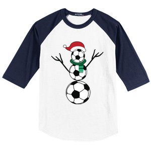 Funny Christmas Soccer Baseball Sleeve Shirt