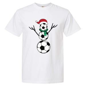 Funny Christmas Soccer Garment-Dyed Heavyweight T-Shirt