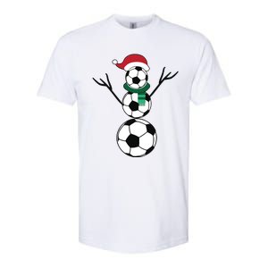 Funny Christmas Soccer Softstyle CVC T-Shirt