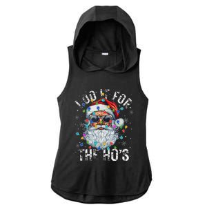 Funny Christmas Santa Claus I Do It For The Hos Cute Xmas Ladies PosiCharge Tri-Blend Wicking Draft Hoodie Tank