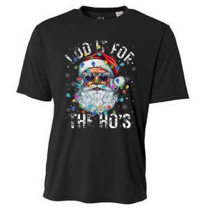 Funny Christmas Santa Claus I Do It For The Hos Cute Xmas Cooling Performance Crew T-Shirt