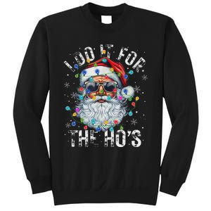 Funny Christmas Santa Claus I Do It For The Hos Cute Xmas Sweatshirt