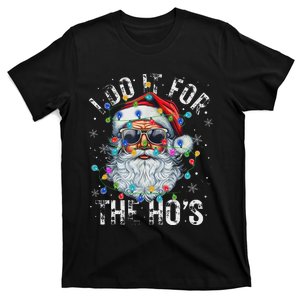 Funny Christmas Santa Claus I Do It For The Hos Cute Xmas T-Shirt