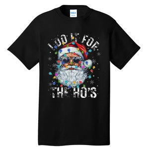 Funny Christmas Santa Claus I Do It For The Hos Cute Xmas Tall T-Shirt