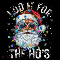 Funny Christmas Santa Claus I Do It For The Hos Cute Xmas City Backpack