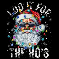 Funny Christmas Santa Claus I Do It For The Hos Cute Xmas Impact Tech Backpack