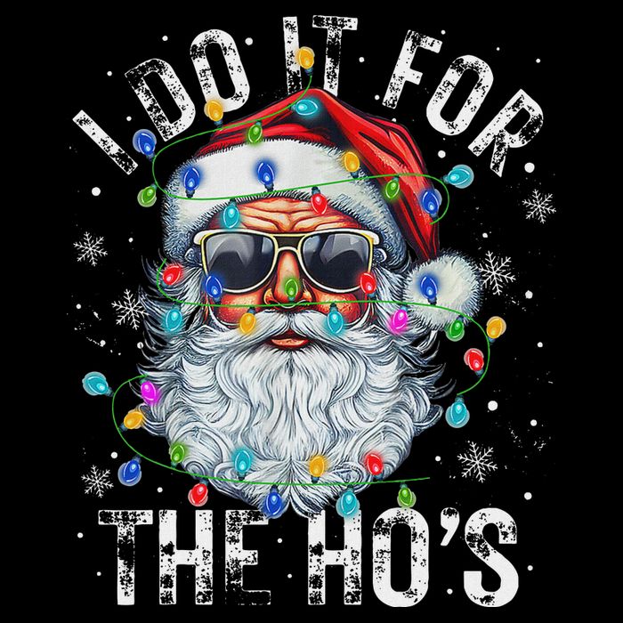 Funny Christmas Santa Claus I Do It For The Hos Cute Xmas Impact Tech Backpack