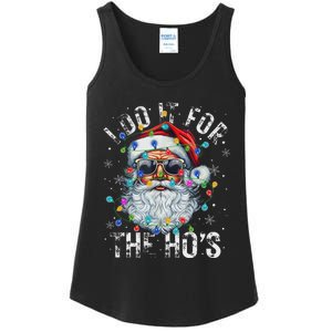 Funny Christmas Santa Claus I Do It For The Hos Cute Xmas Ladies Essential Tank