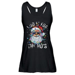 Funny Christmas Santa Claus I Do It For The Hos Cute Xmas Ladies Essential Flowy Tank