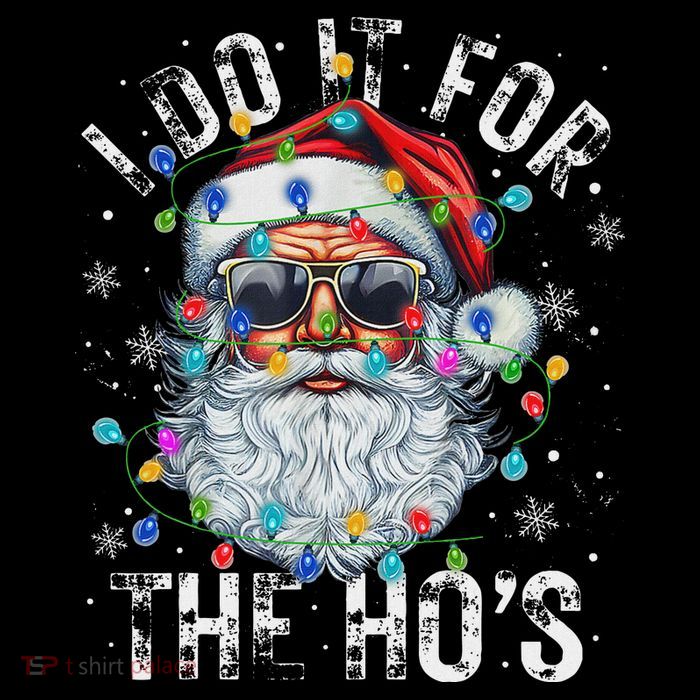 Funny Christmas Santa Claus I Do It For The Hos Cute Xmas 16 in Basic Backpack